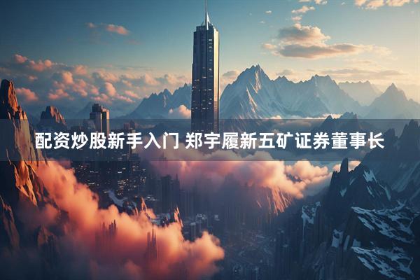 配资炒股新手入门 郑宇履新五矿证券董事长
