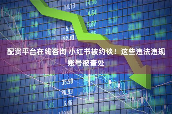 配资平台在线咨询 小红书被约谈！这些违法违规账号被查处
